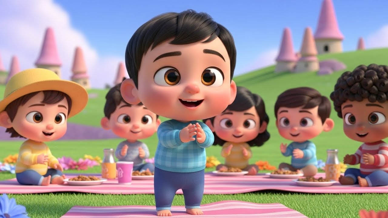 Happy Friends Picnic 🧺🎶 Fun Friendship Song for Kids | Playful Learning & Joy