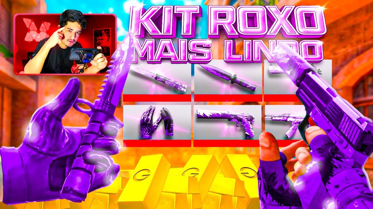 ESSE É O KIT ROXO MAIS LINDO DO JOGO | ROG PHONE 6 165 FPS - STANDOFF 2