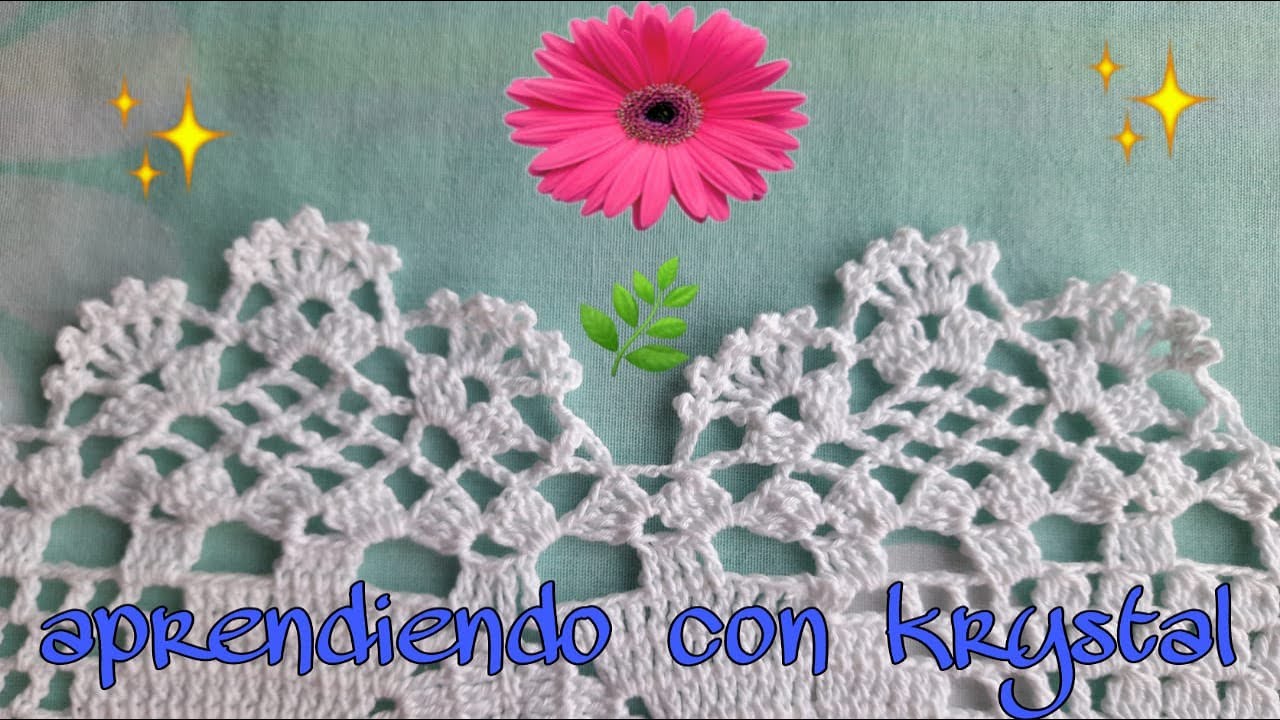 orilla para servilleta #29/ tutorial paso a paso / Original hermosa y única 💟🌿🌸