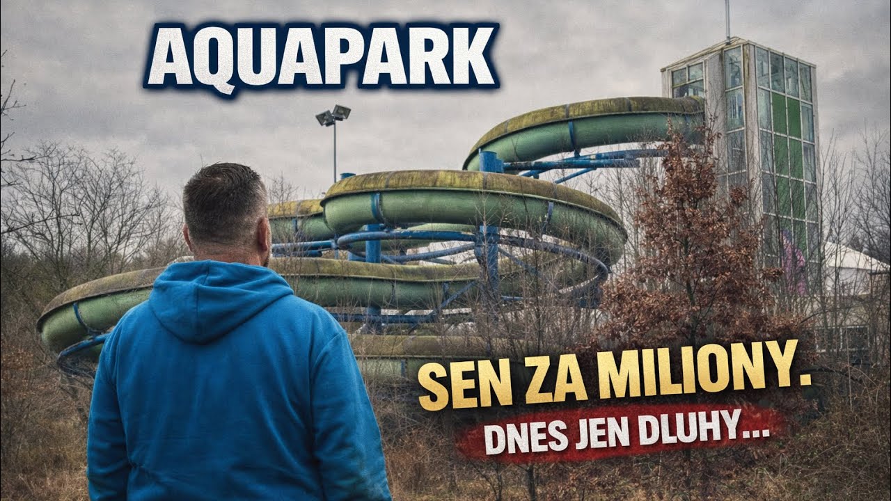 URBEX - Opuštěný Aquapark. Sen za miliony. Dnes jen prázdné bazény … a dluhy.