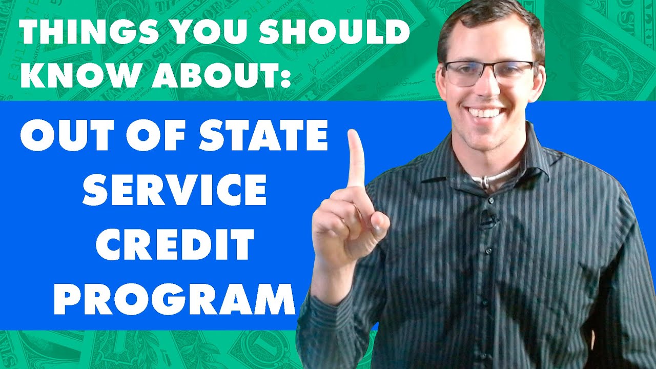 Out Of State Service Credit Program - WA DRS