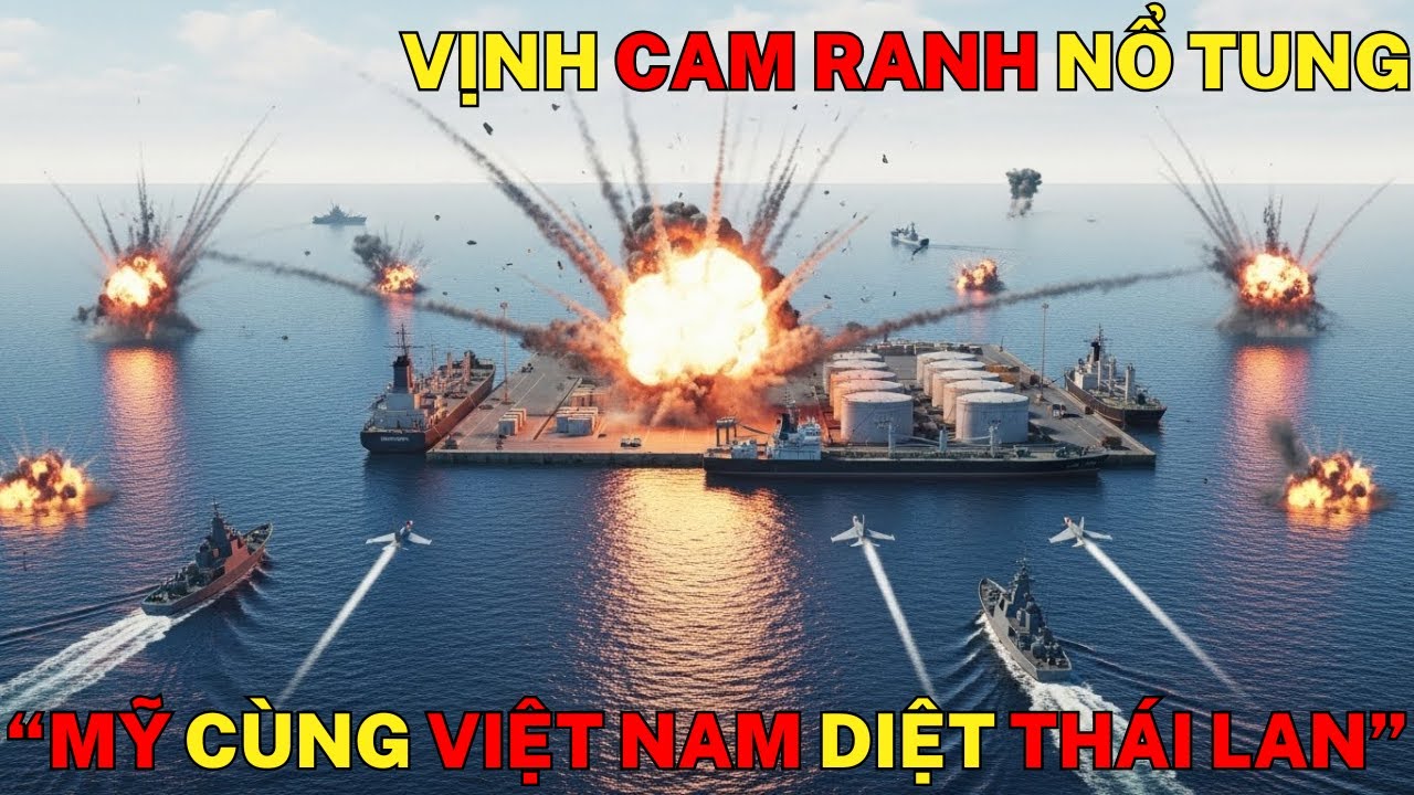 Thái Lan Tấn Công Vịnh Cam Ranh – Mỹ Lập Tức Hỗ Trợ Việt Nam Xóa Sổ Hạm Đội Thái