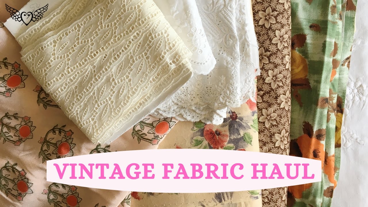 VINTAGE FABRIC HAUL ~ Vintage Haberdashery and Fabrics for Spring