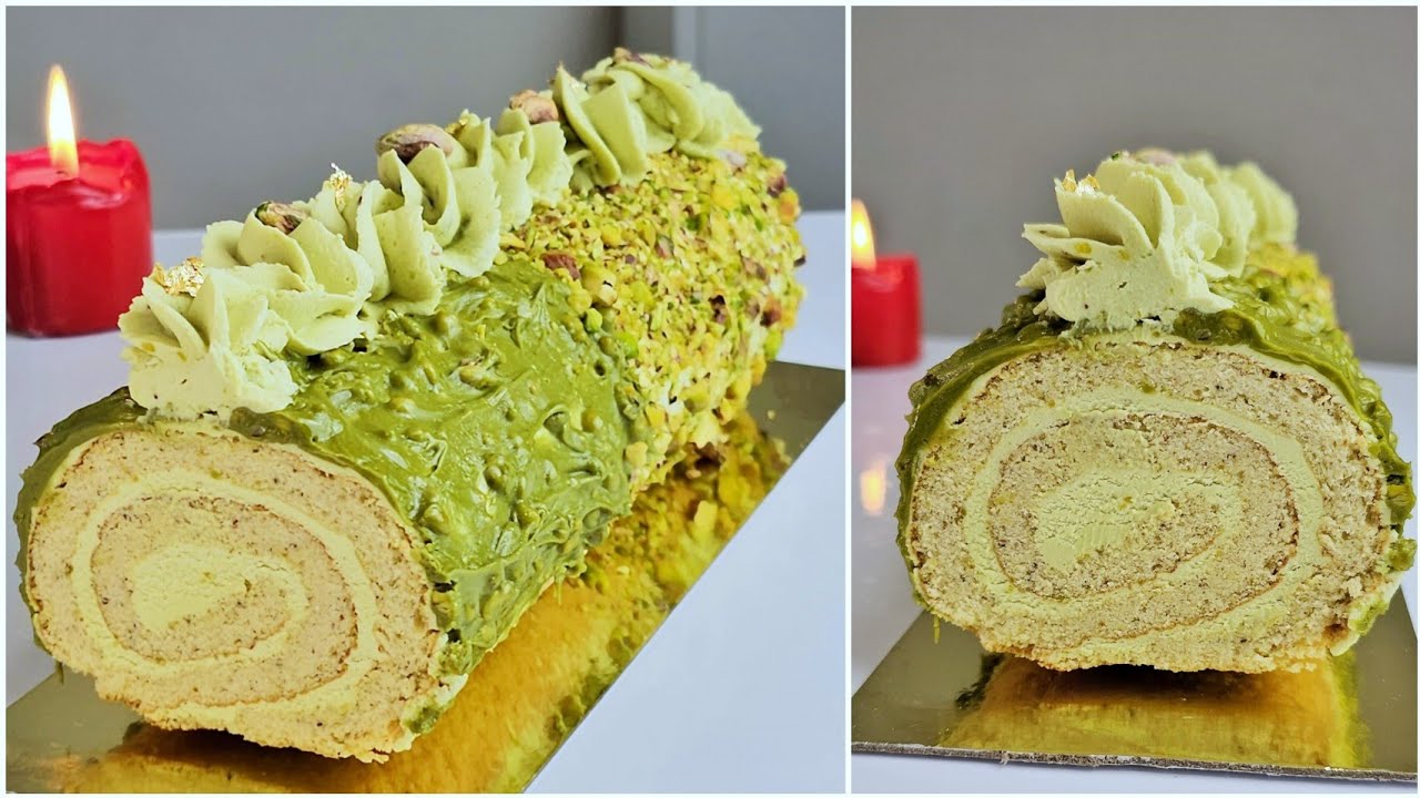 bûche pistache facile