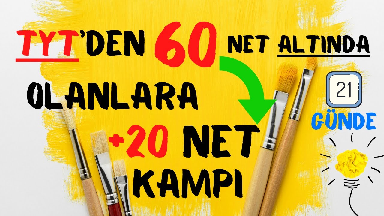 TYT’den 60 Net Altı Bırakanlara Özel +20 NET TYT KAMPI! #yks2020 #tyt #yks