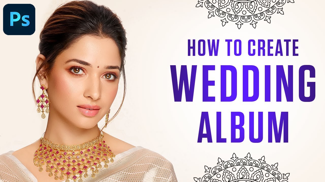 Learn To Design Wedding Album like A PRO | Photoshop Tutorial | PTE160
