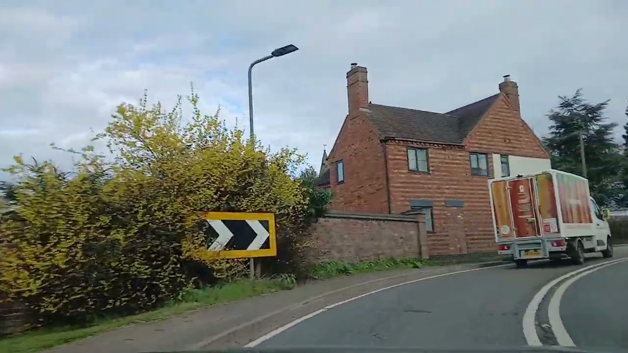 Dashcam burbage to tropical birdland desford road works on ashby road barwell lane mach 15th 2026