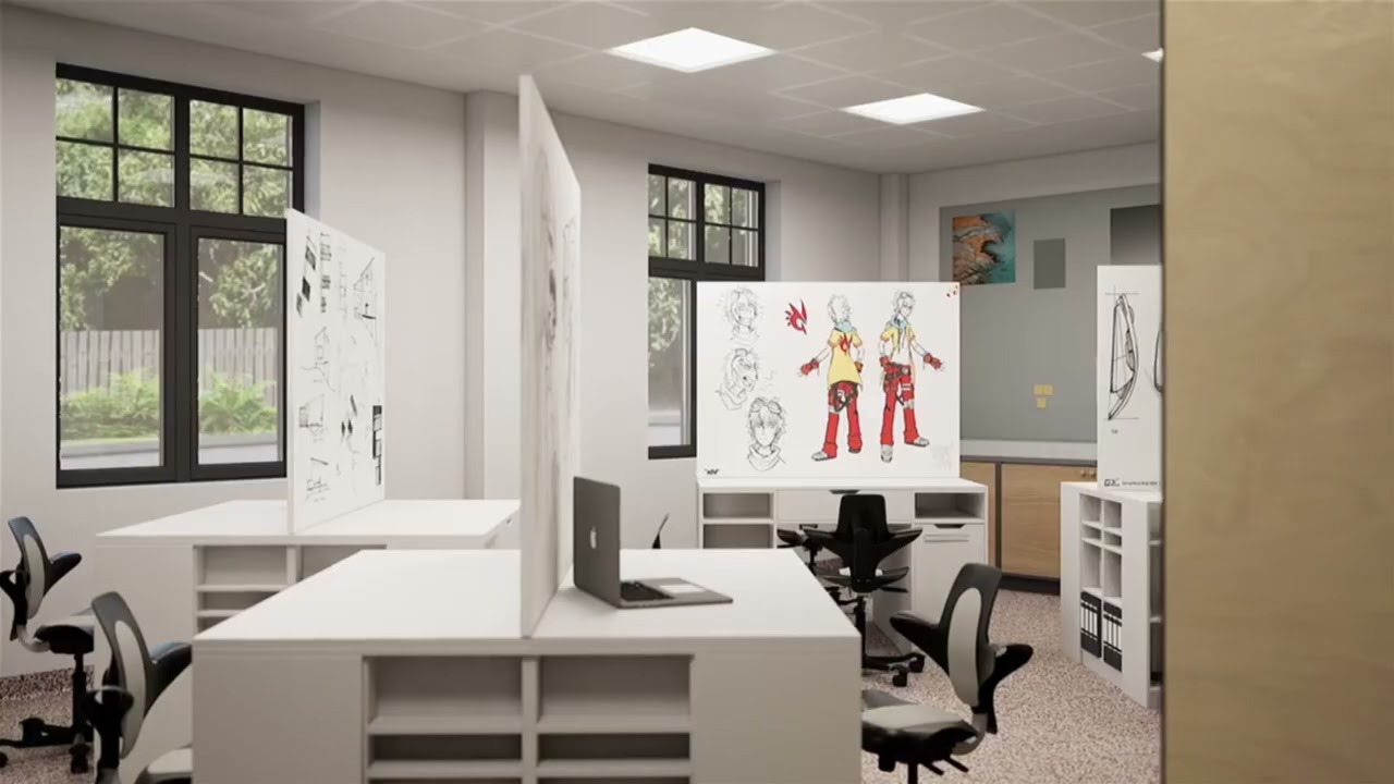3D walkthrough of Downsend Sixth