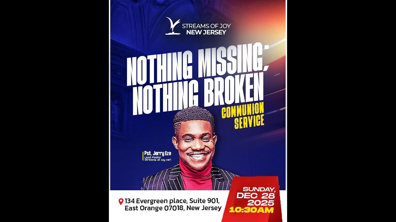 NOTHING MISSING NOTHING BROKEN|| SUNDAY SERVICE || DECEMBER 28th 2025
