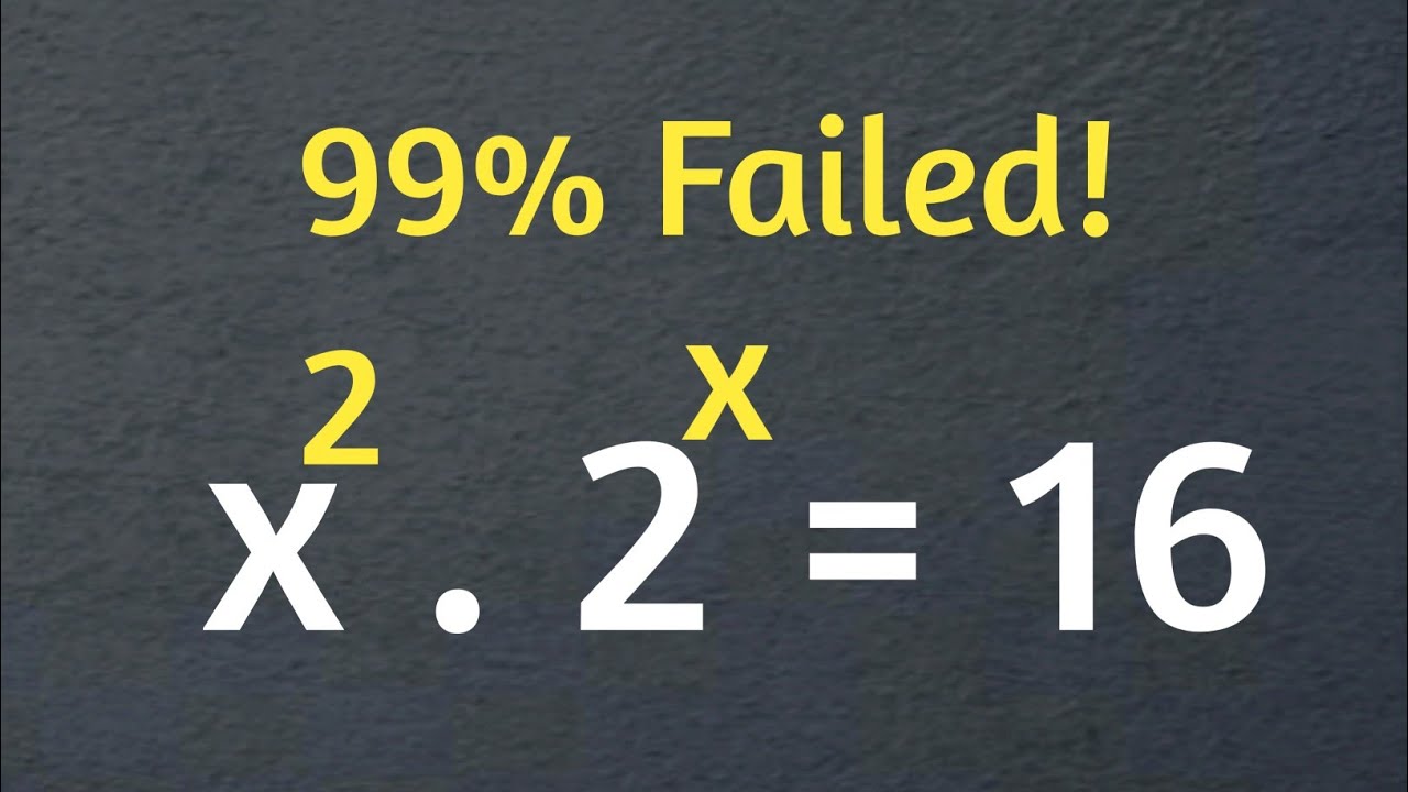 A Nice Olympiad Exponential Problem || How to Solve?