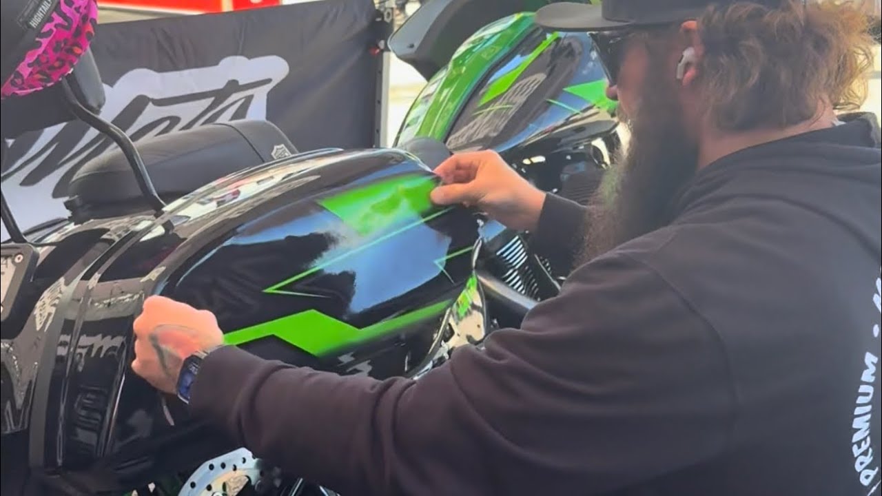 How To: Low Rider ST Saddle Bag Graphic Installation