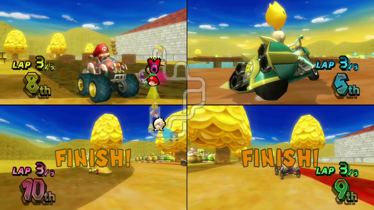Mario Kart Wii Custom Tracks ✦ 4 Players #151
