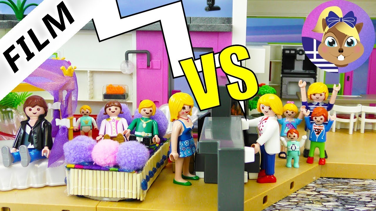 Playmobil ταινία: Ψηλομύτηδες vs Περιστέρηδες! Μετακόμιση στην πολυτελή βίλα | Το σπίτι χωρίζεται!