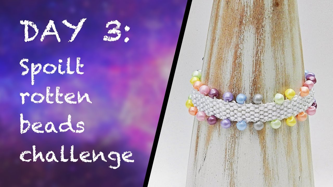DAY 3: Kumihimo challenge - Beaded Flat Braid