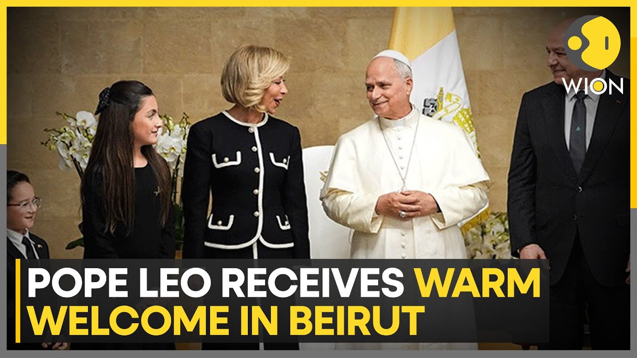 Pope Leo In Beirut: Hezbollah Supporters Lead Pope's Reception | WION