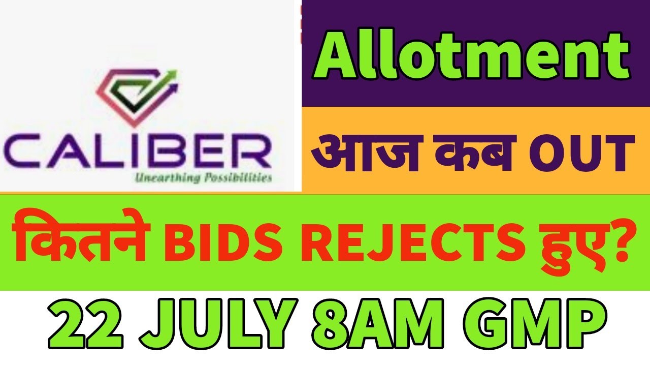 Caliber mining ipo allotment status🤑caliber Mining ipo gmp today🔥caliber mining ipo bids rejects🤔GMP