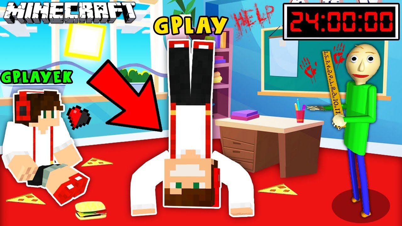24H W SZKOLE CHALLENGE W MINECRAFT!