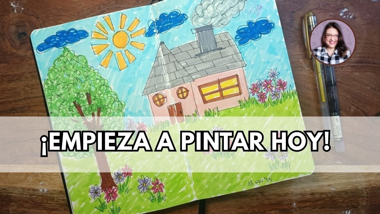Como empezar a DIBUJAR a los 30+ con 3 DIBUJOS FÁCILES   Ejercicios para SKETCHBOOK de ARTE CREATIVO