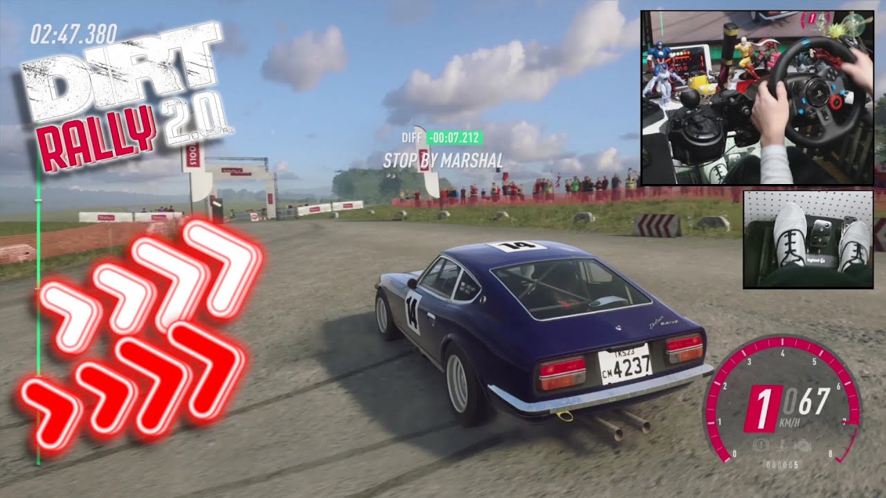 Datsun 240Z - the Devil - Fairlady Z / Logitech G29 DiRT Rally 2.0 Foot cam
