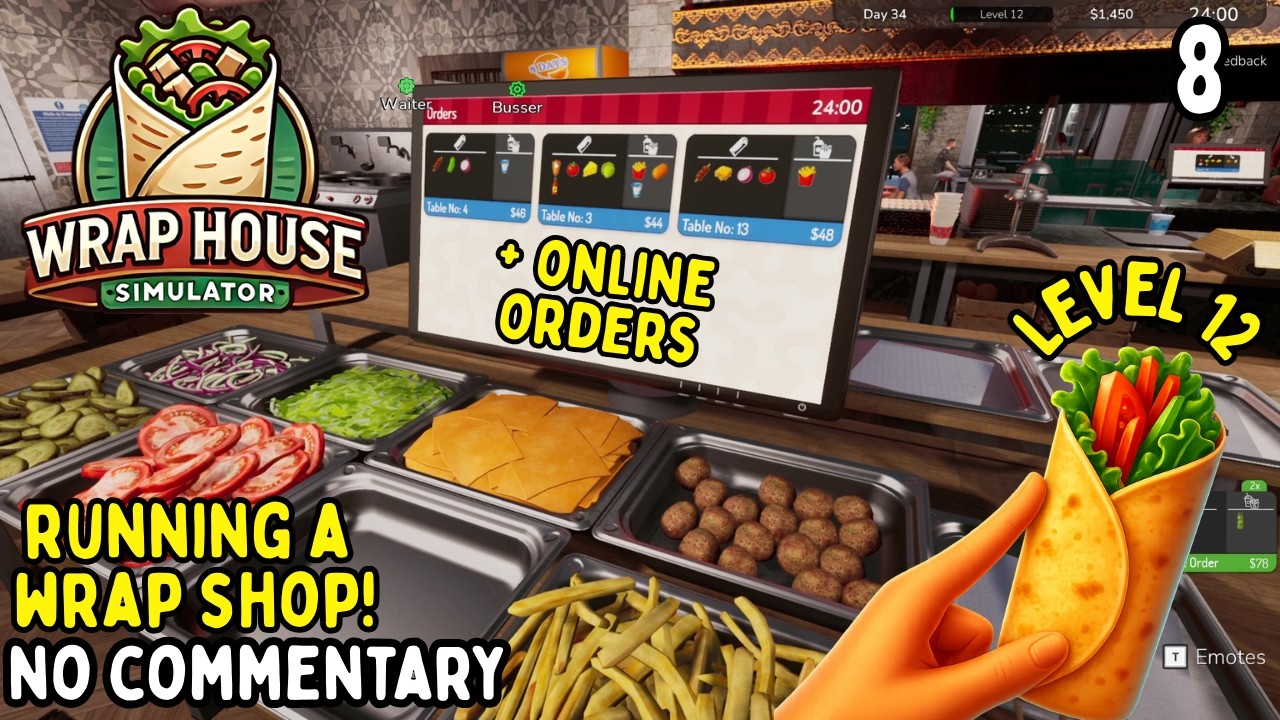 Wrap House Simulator 🌯 LVL 12 🍟  SUPER RELAXING Longplay No Commentary #9