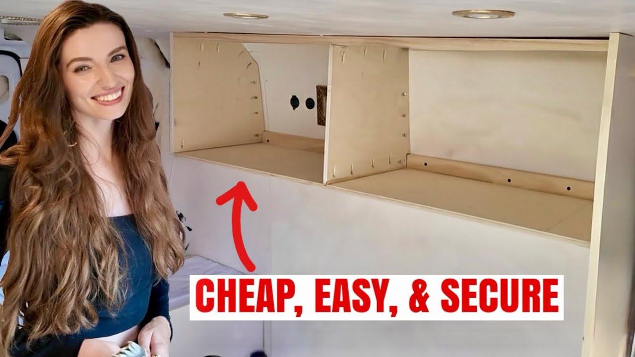 Building Lightweight Upper Cabinets in a Camper Van