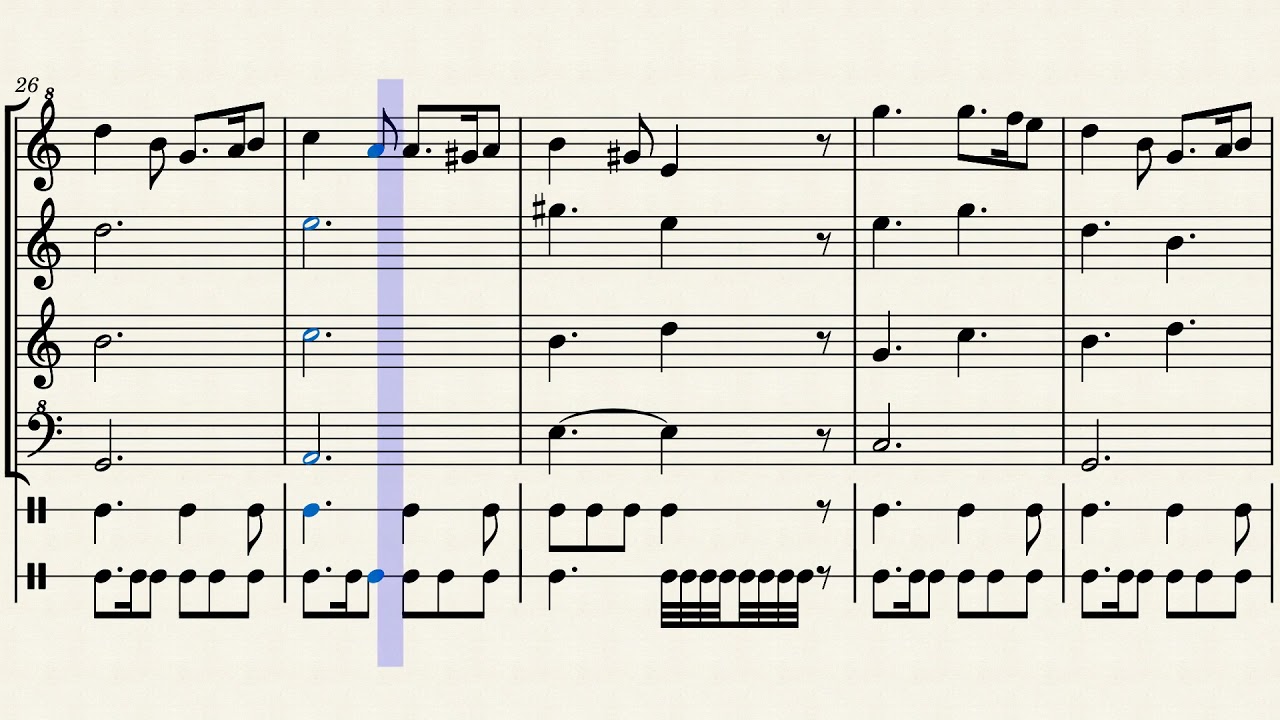 Greensleeves - quarteto de flauta doce - partitura