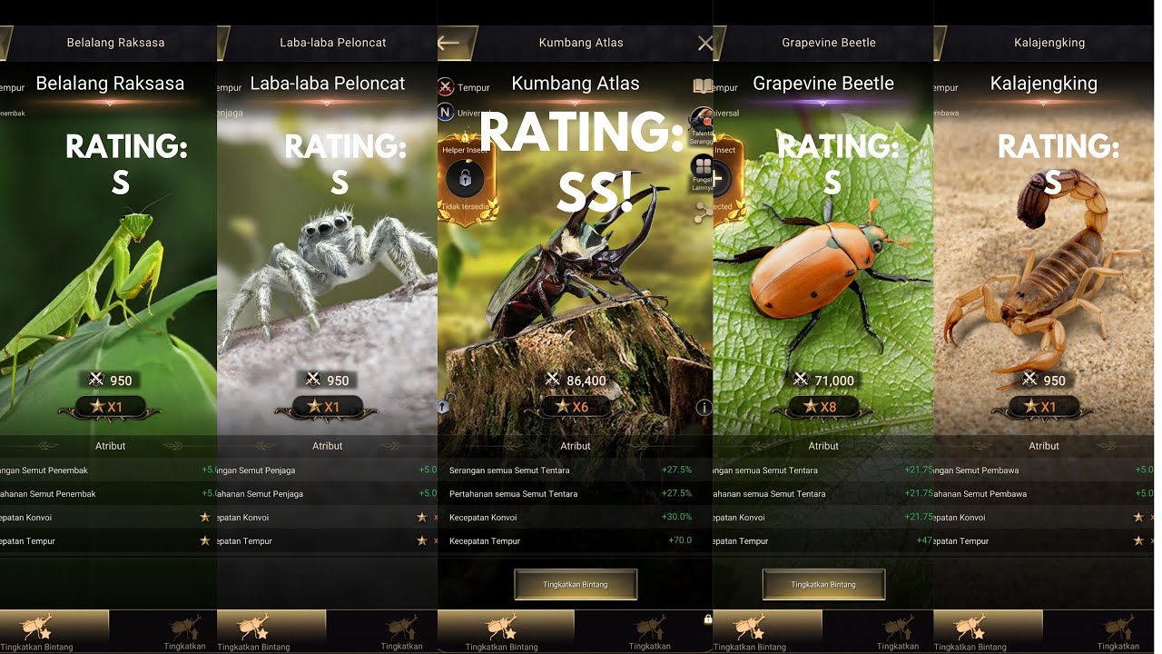Rating all Insect 👑 The ants underground kingdoms. #theants