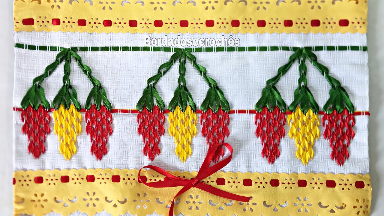 PIMENTAS EM VAGONITE DE FITA TUTORIAL MODELO N° 53