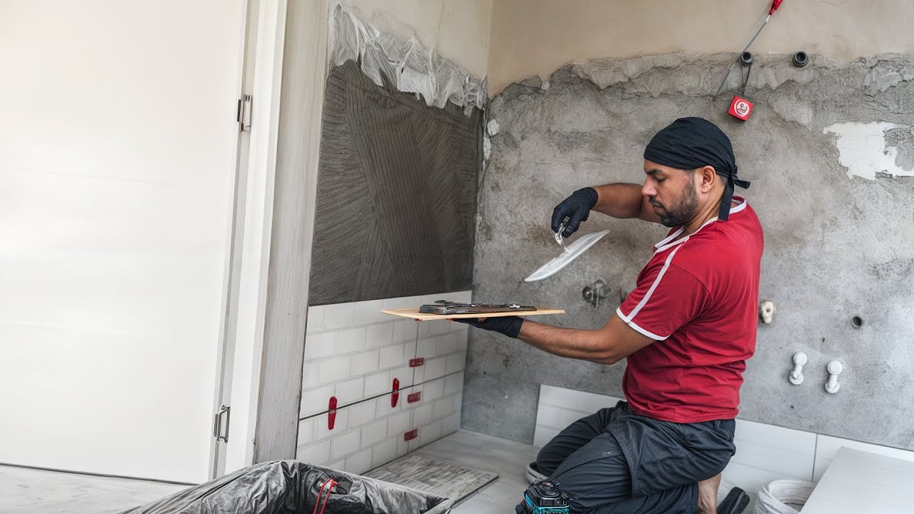 Kako postaviti keramičke pločice u KUHINJI? Renoviranje kuće👷Keramičar 𝐄𝐩.𝟑𝟏