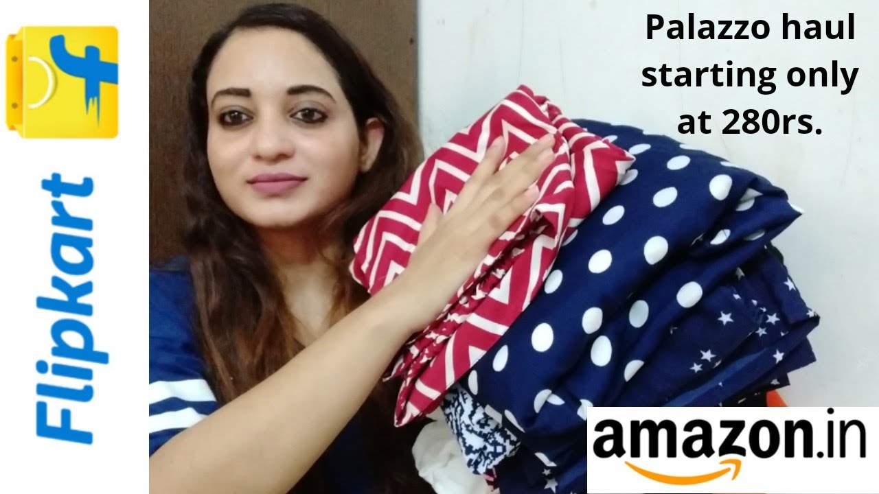 Latest Palazzo Designs 2019|Flipkart Palazzo Haul|Palazzo Haul Amazon|Summer Palazzo Pants Review