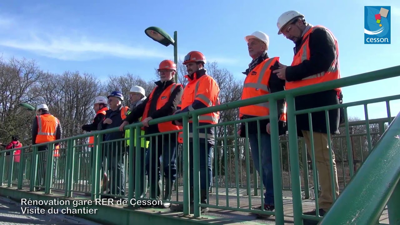 Visite de chantier - Gare RER Cesson