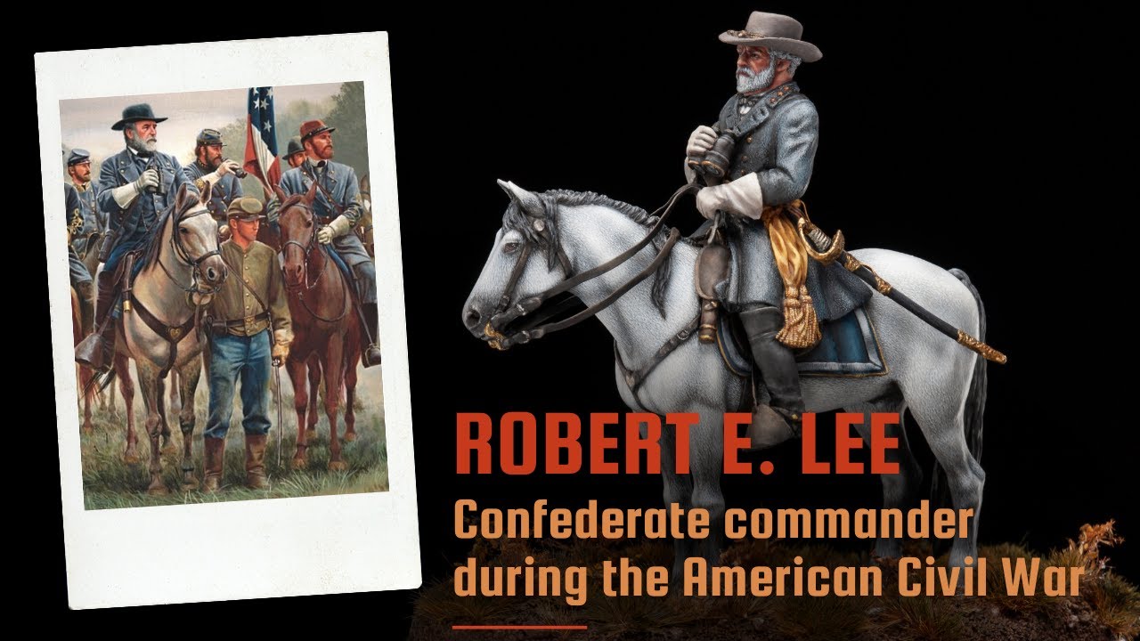 Painted miniature of Confederate general Robert E. Lee