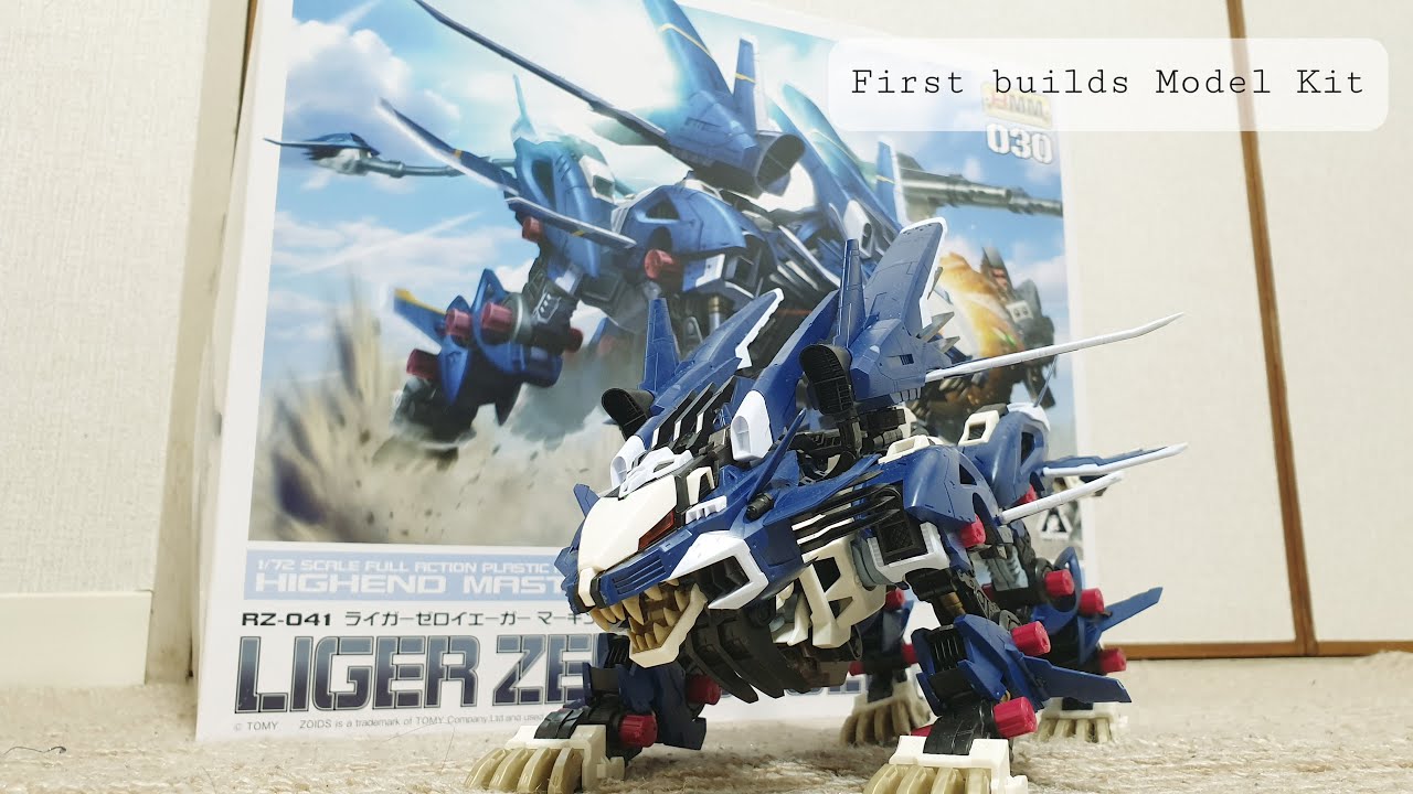 First Time Builds a Model Kit Liger Zero Jager (Zoids)