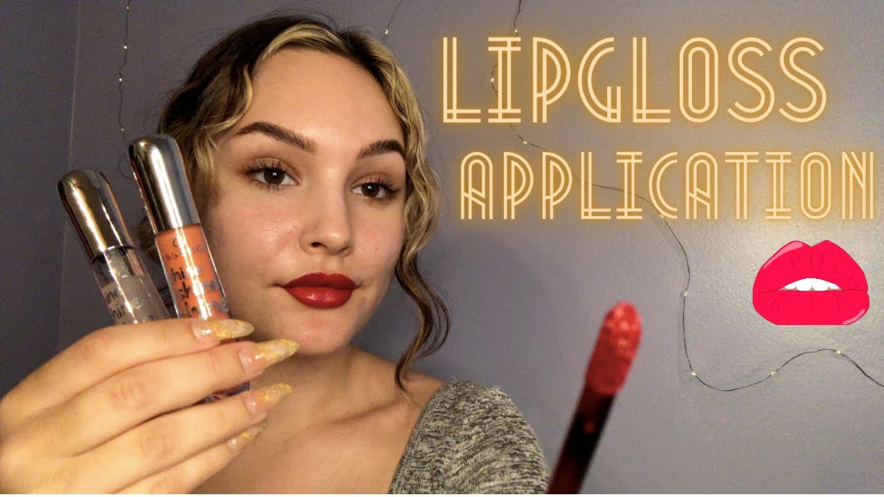 ASMR💄 Swatching Lip Glosses (Lip Smacking & Mouth Sounds)