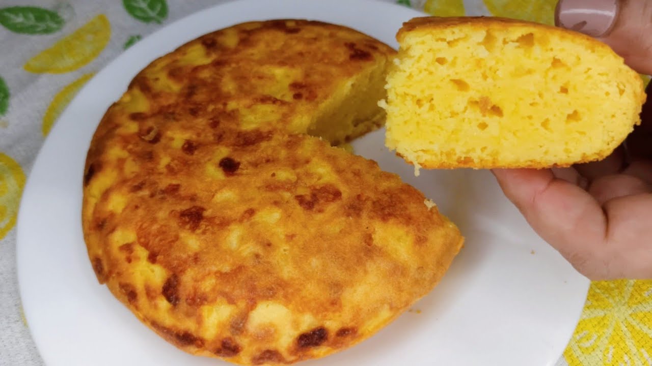 PÃO DE FUBÁ NA FRIGIDEIRA,COM APENAS 1 OVO,PRONTO EM 10 MINUTOS PARA O CAFÉ DA MANHÃ