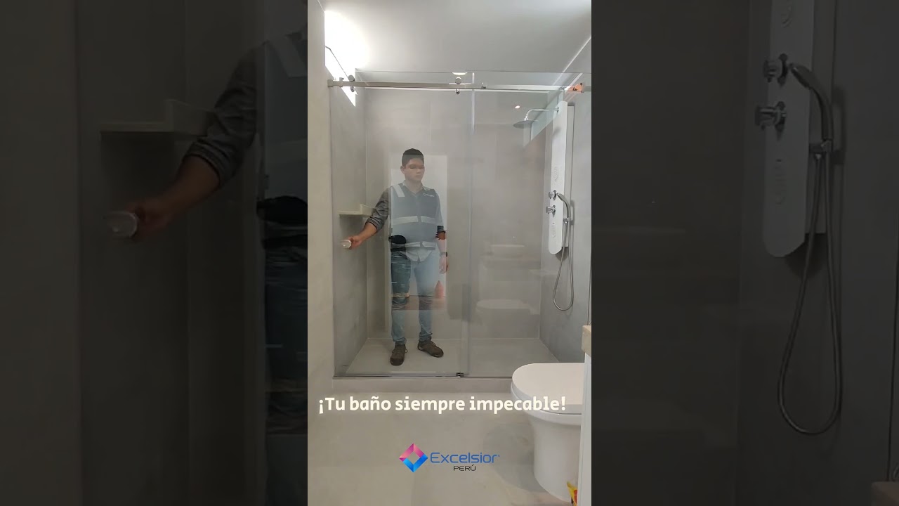Puerta de Ducha Eurobox - Sistema en Acero Inoxidable y Vidrio Templado de 8 mm. 
