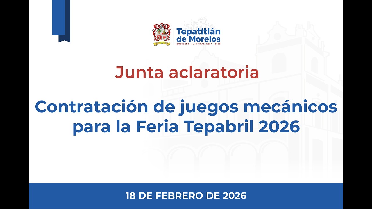 2026 02 18 Junta aclaratoria de la licitación 02 nacional