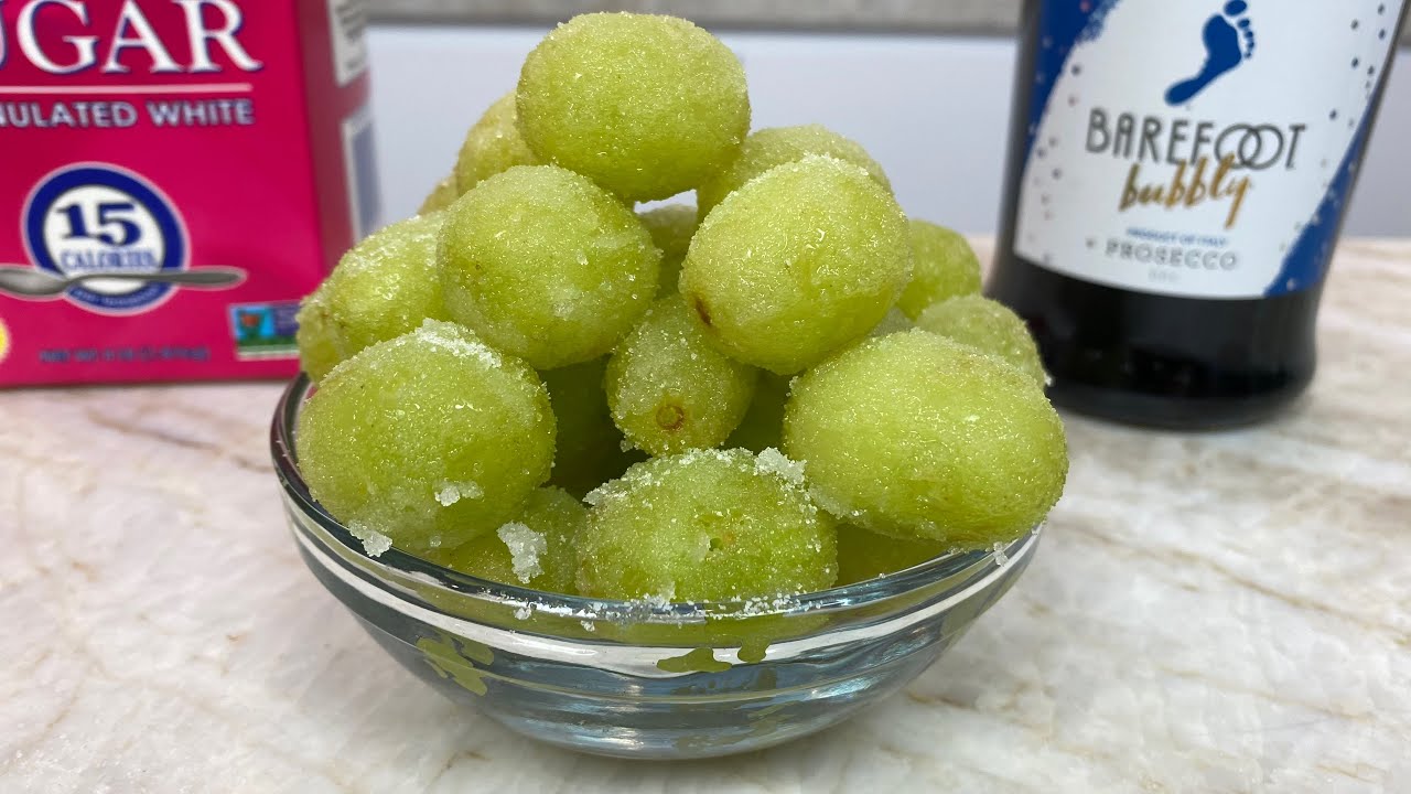 Sugared Prosecco Grapes