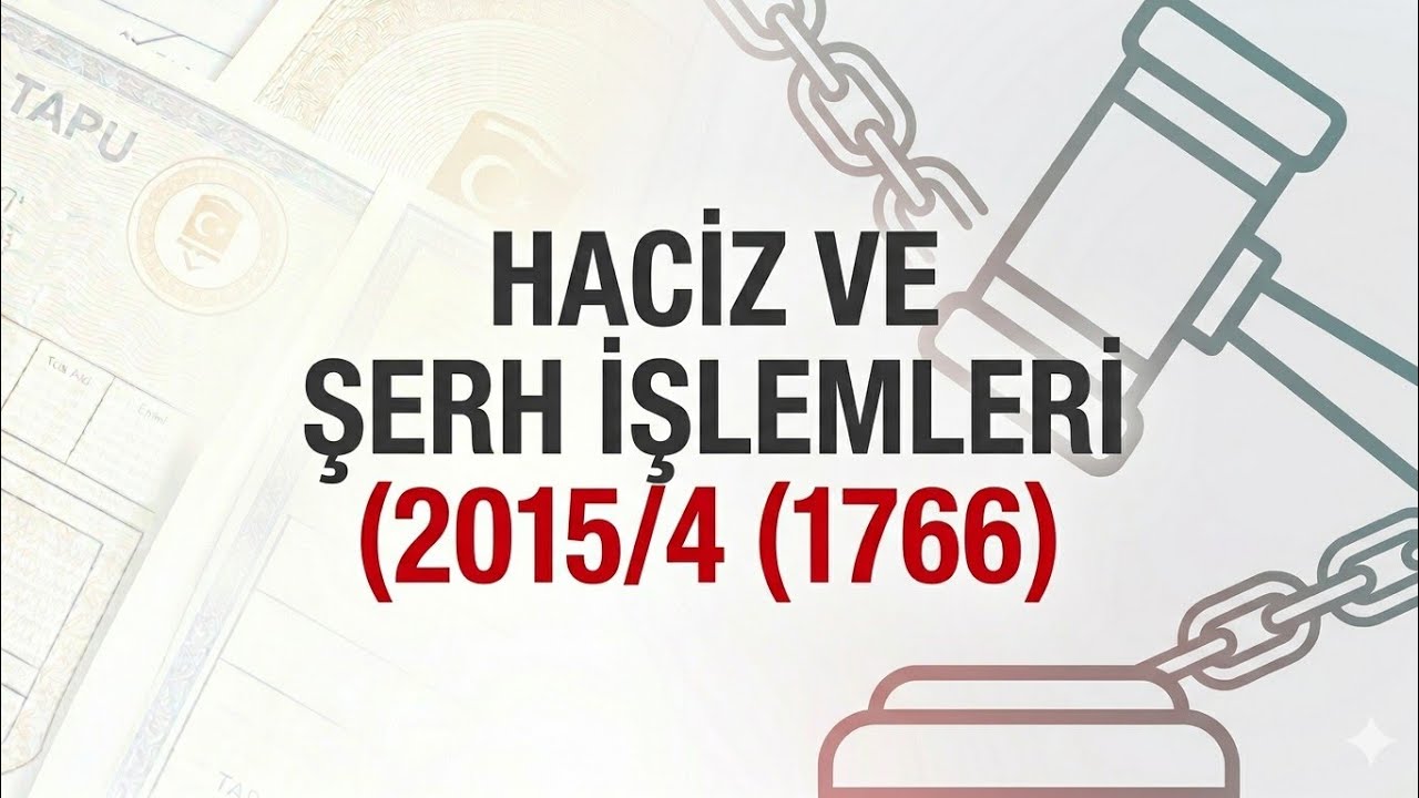 2015/4 sayılı Genelge Elektronik Ortamda Tescil, Şerh ve Beyan - TKGM Görevde Yükselme Sınavına 2026