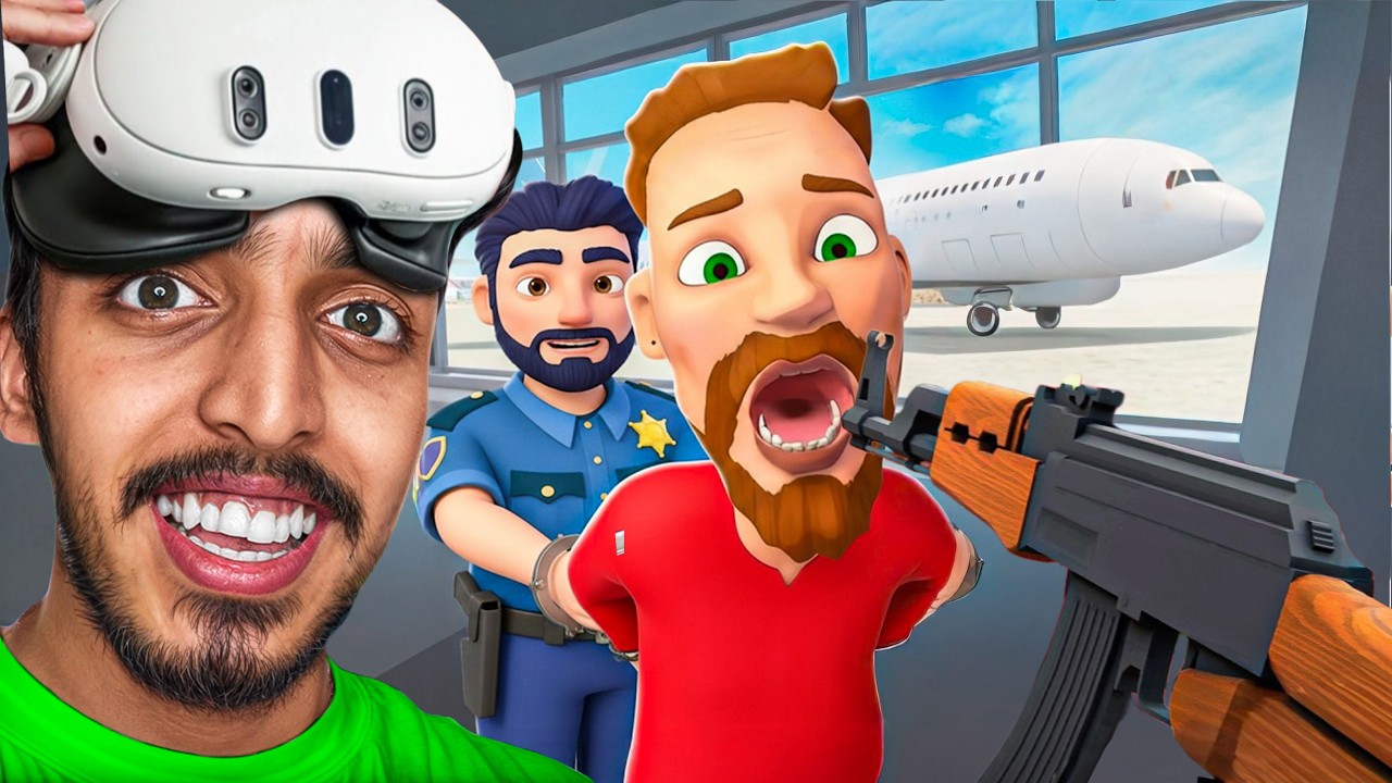 I Became a Airport SECURITY GUARD.. (VR)