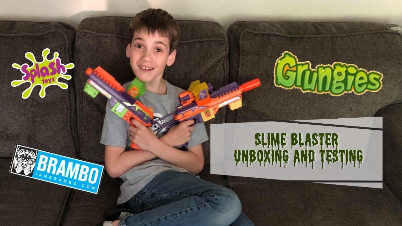 Slimming Grungies! Little Nerdy Mouse Unboxes Slime Blasters!