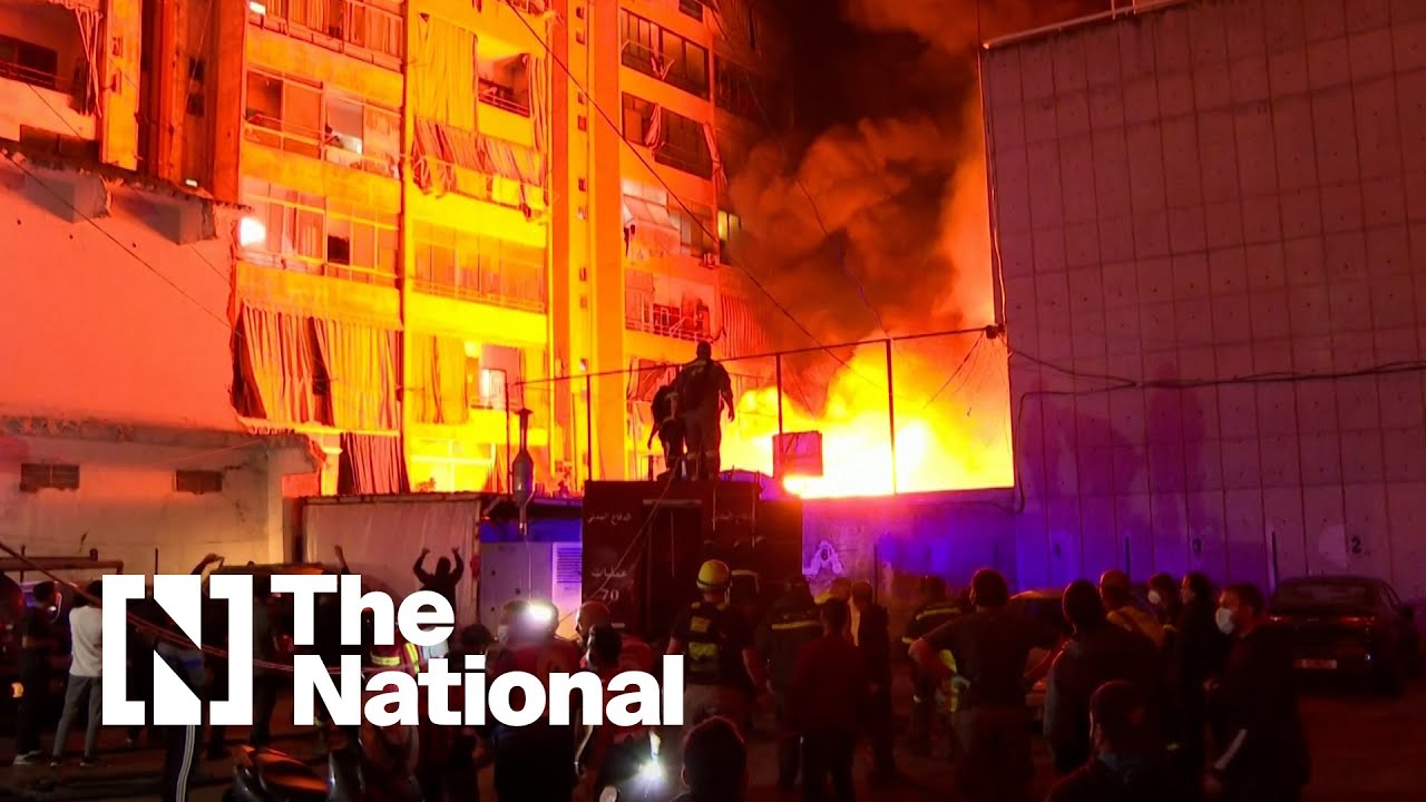 Israeli air strike on Beirut's Mar Elias Street kills two