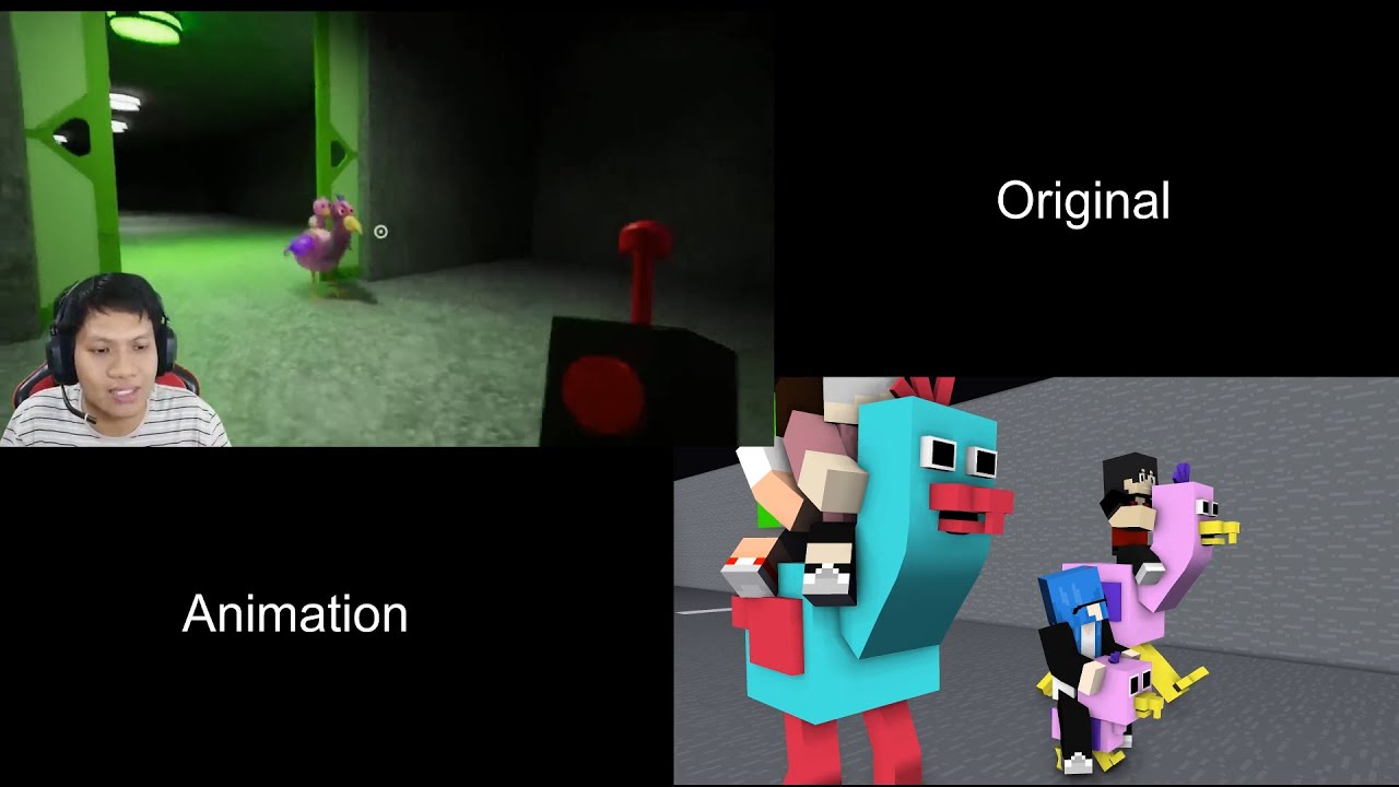 original vs animation - garten of banban 3 part 2