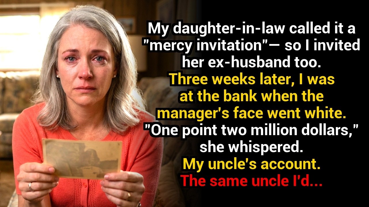 My daughter-in-law called it a “mercy invitation” — so I invited her ex-husband too