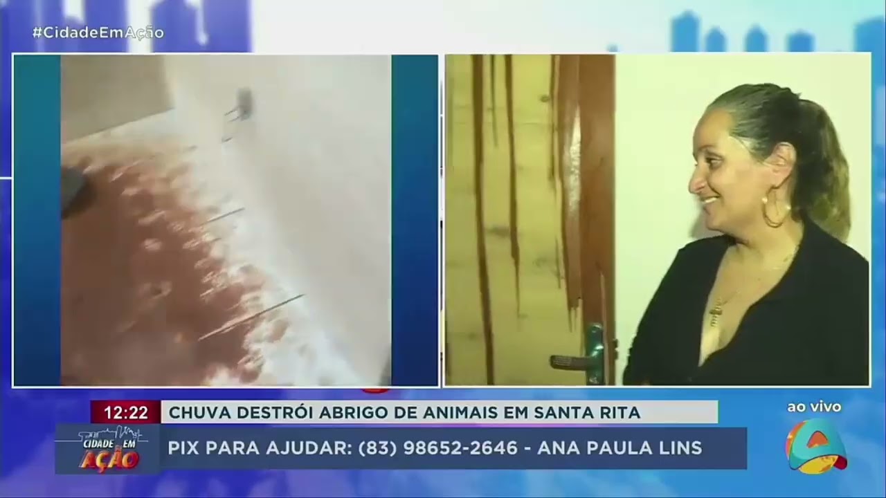Cidade em Ação - Chuva destroi abrigo de animais em Santa Rita