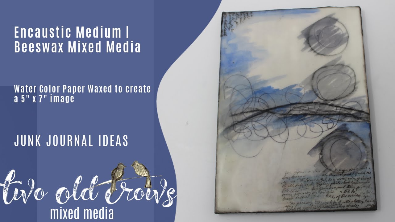 Encautic Wax Two Ways | Encaustic Medium on Watercolor Paper | Encaustic Medium on Plywood and Gesso