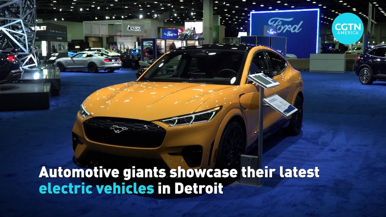 Automotive giants showcase latest electric vehicles in Detroit