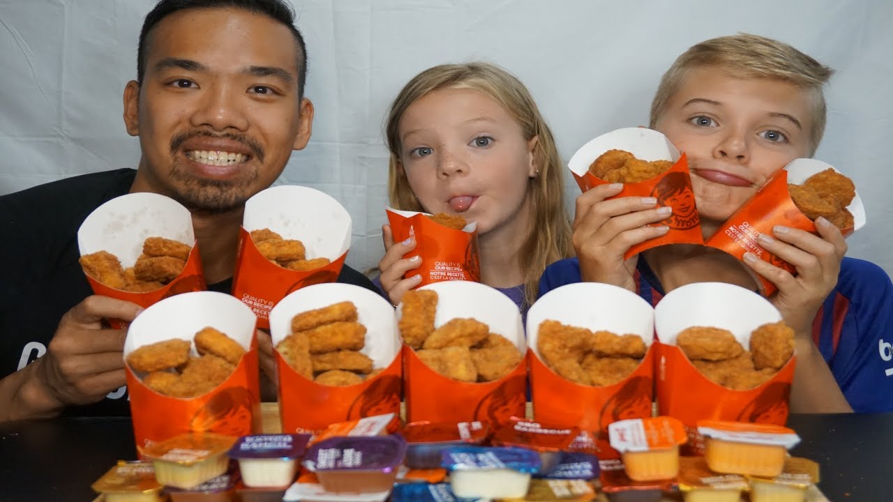 100 Wendy Chicken Nuggets Challenge Mukbang!