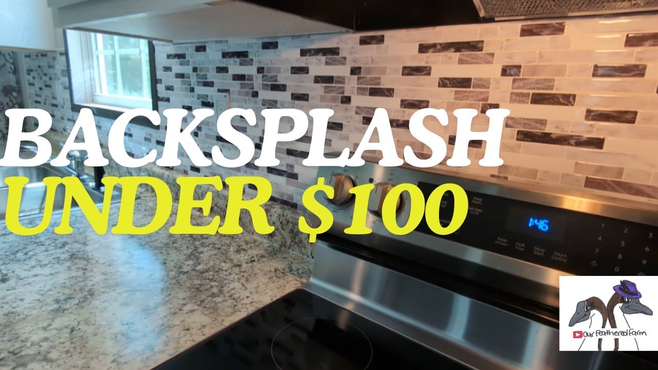 Mobile Home Kitchen Makeover | $75 DIY Backsplash Upgrade #budgetfriendly