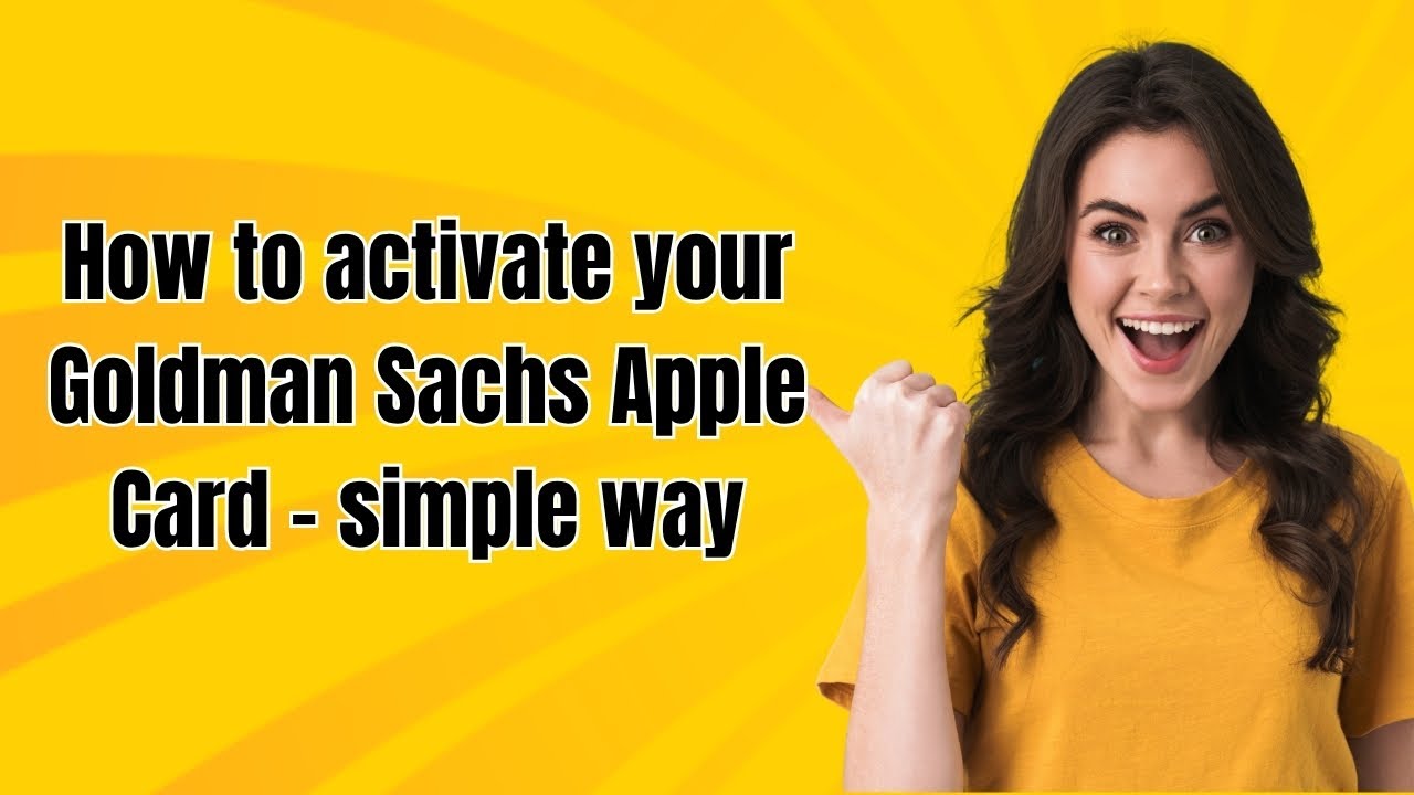 How to activate your Goldman Sachs Apple Card - simple way